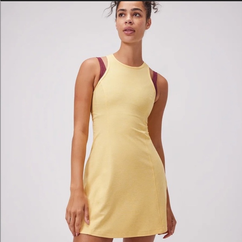 Outdoor Voices Yellow Mini Dress